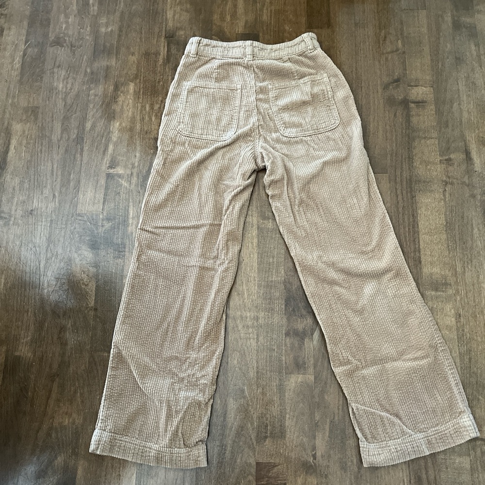 Glassons Women's Beige Corduroy Wide Leg Pants - Picture 5 of 6